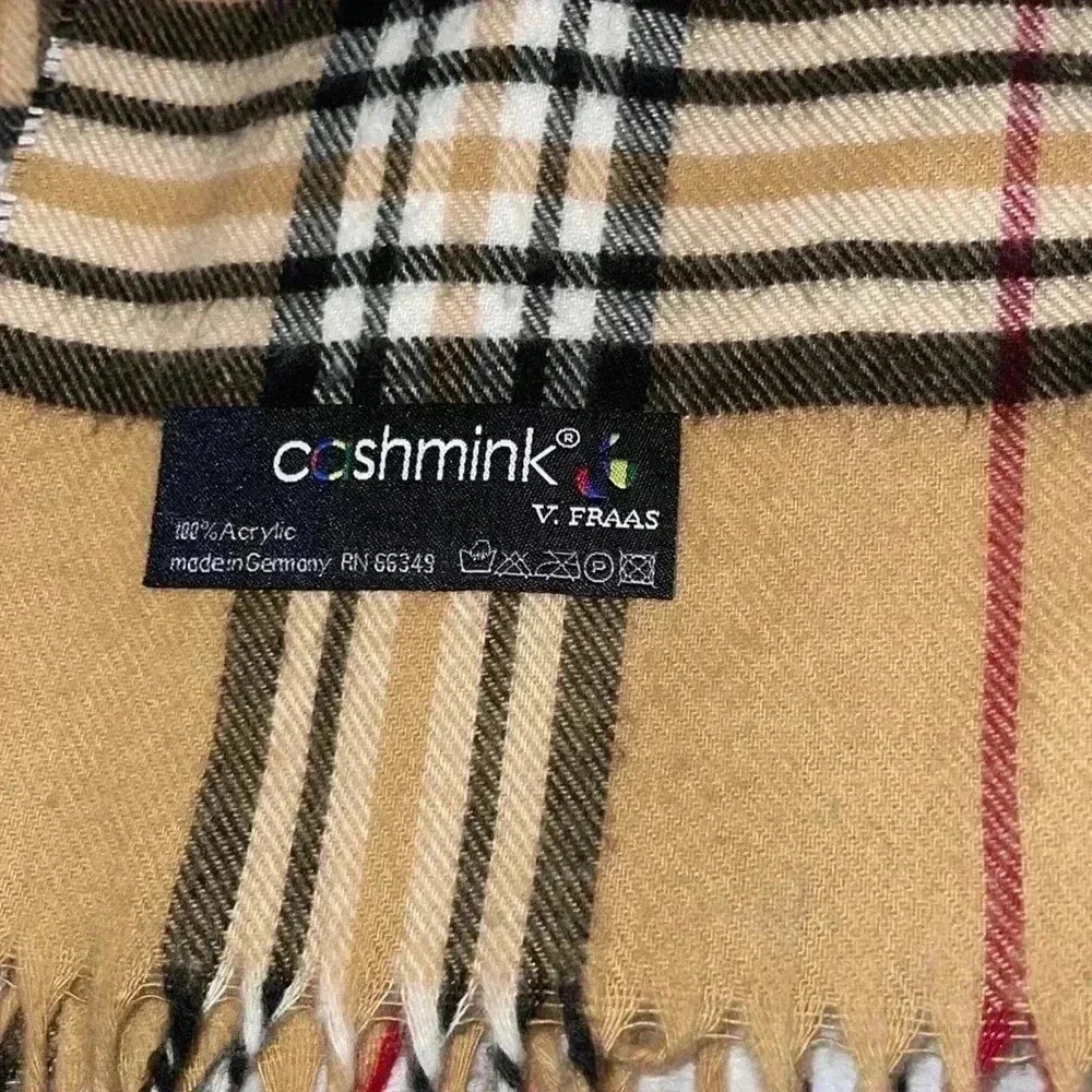 V. FRASS Plaid  Scarf - Picture 3 of 3